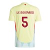 Koszulka Hiszpania Robin Le Normand 5 Wyjazdowe Euro 2024 Koszulki Piłkarskie Krótki Rękaw